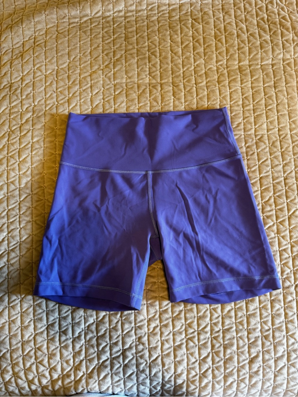 Lululemon Women's High-Waist Purple Athletic Bike Shorts